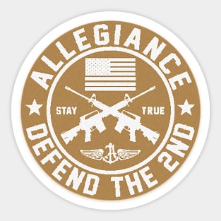 Allegiance Defend the 2nd Sticker